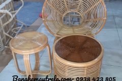 Ghế đơn mây tròn