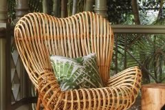 Ghế bành mây tre đan ngồi thư giãn