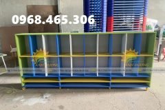 Tủ đựng cặp balo mầm non, tủ cặp mầm non mẫu giáo