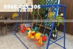 xích đu 3 con vật trẻ em, xích đu mầm non