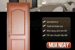 Cửa gỗ công nghiệp HDF giải pháp hoàn hảo cho không gian hiện đại