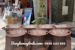 Sọt trưng trái cây mây nhựa