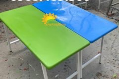 Bàn nhựa composite mầm non, bàn nhựa mầm non gập chân