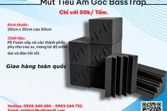 Mút Tiêu Âm Góc Bass Trap - Mút Tiêu Âm