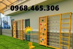 Thang leo sắt trẻ em, thang leo vận động mầm non, thang leo dây trẻ em