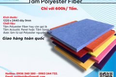 Tấm Polyester Fiber - Vật Liệu Cách Âm, Tiêu Âm