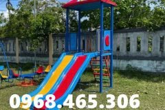 Nhà chòi cầu trượt trẻ em, cầu trượt có mái che trẻ em ngoài trời