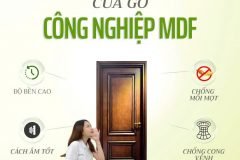 Cửa gỗ công nghiệp MDF: Giải pháp hoàn hảo cho không gian nội thất hiện đại