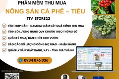 Phần mềm quản lý thu mua, quy chuẩn, sản xuất Cà Phê, Hồ Tiêu