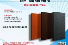 Tấm Tiêu Âm Vải Nỉ - Nội thất DHG