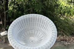 Ghế tròn mây nhựa để ban công