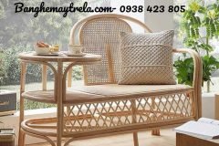 Ghế mây kết hợp bàn trà