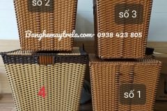 Giỏ đựng đồ mây nhựa