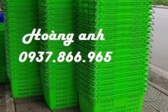 Bán buôn sọt có quai, sọt giá rẻ tại hà nội, sóng nhựa hở Hs011