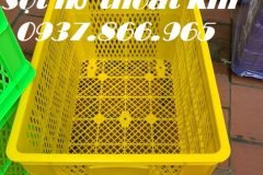 Sọt có bánh xe, song hở kéo hàng, sóng nhựa, sọt nhựa, sọt công nghiê