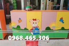 Tủ chăn gối mầm non, tủ đựng gối mầm non