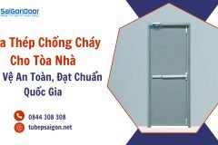 Cửa thép chống cháy cho tòa nhà, bảo vệ an toàn, đạt chuẩn quốc gia