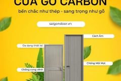 Cửa gỗ Carbon Giải pháp cửa hiện đại, bền đẹp cho mọi công trình