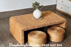 Bàn ghế đôn lục bình ngồi trà đạo