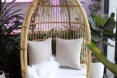 Ghế mây tổ chim decor trang trí