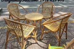 Bàn ghế sò mây cafe giá rẻ