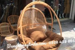 Ghế xích đu đơn mây tự nhiên