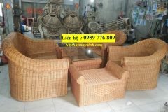 Sofa mây tre đan, bàn ghế sofa mây tre đẹp