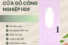 Cửa gỗ công nghiệp HDF: Giải pháp tối ưu cho không gian sống hiện đại
