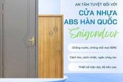 Cửa nhựa ABS Hàn Quốc: Giải pháp nội thất chống ẩm mốc toàn diện 2026