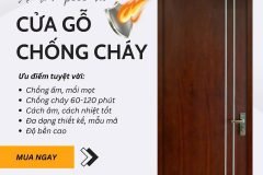 Cửa gỗ chống cháy: Khi nghệ thuật kiến trúc song hành cùng tiêu chuẩn an toàn hi