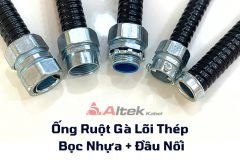 Ống Ruột Gà Lõi Thép Bọc Nhựa + Đầu Nối – Lá chắn an toàn, kết nối toàn diện
