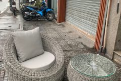 Bàn ghế để hồ bơi mây nhựa