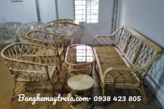 Sofa mây tre phòng khách