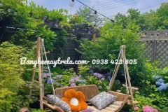 Xích đu đan dây dù treo sân vườn