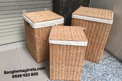 Giỏ mây vuông để đồ
