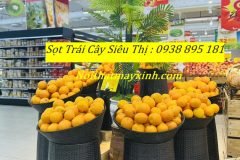 Giỏ mây trưng bày trái cây, giỏ mây đựng trái cây siêu thị