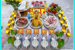 Ý nghĩa của việc đặt 5 chén cháo trắng trên mâm cúng.