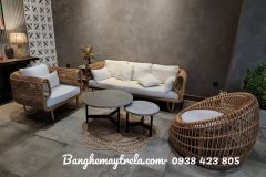 Sofa tổ yến hiện đại mây nhựa