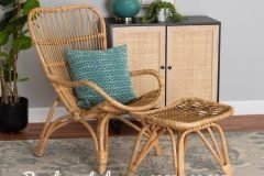 Ghế mây đọc sách cho người già