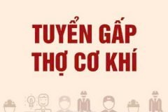 Tuyển thợ cơ khí, thợ thi công & LĐPT làm tại xưởng & công trình
