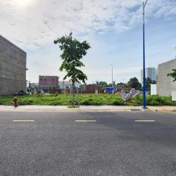Bán gấp lô đất ngay mặt tiền đường nhà nước 24m, KDC đông đúc, sổ riêng, thổ cư