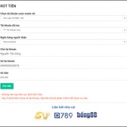Rút tiền từ LVS788 đơn giản