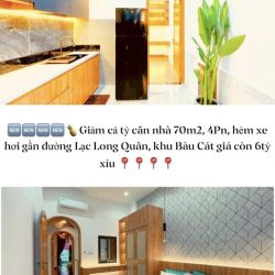 Nhà 73m2 4Pn giảm tỷ,nhỉnh 6tỷ gần chợ Tân Bình,BV Thống Nhất,sổ đẹp