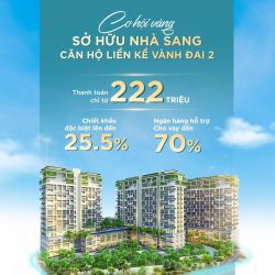 Căn hộ Tp Thủ Đức, cách Gigamall 7phút, full NT-Chỉ 4 tỷ/căn 2 phòng ngủ