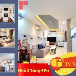Giảm cả tỷ căn nhà 70m2, 4Pn, hẻm xe hơi gần đường Lạc Long Quân, khu Bàu Cát giá còn 6tỷ xíu