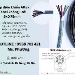 Cáp điều khiển Altek Kabel không lưới 6x0.75mm Đà Nẵng, Hà Nội, Hồ Chí Minh