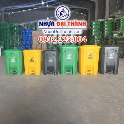 Thùng rác đạp chân 30-60-90 lít-Mẫu mới-Nhựa Đại Thành