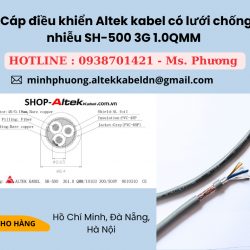 Cáp điều khiển Altek kabel có lưới chống nhiễu SH-500 3G 1.0QMM
