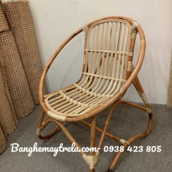 Ghế sò mây tự nhiên chân quỳ