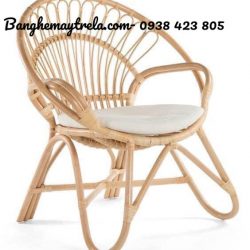 Ghế mây tự nhiên đuôi công